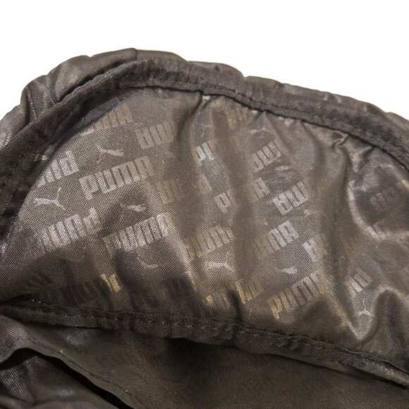 Puma Black & Cream 15 X 10 inch Backpack Book Bag  EUC - Picture 8 of 9